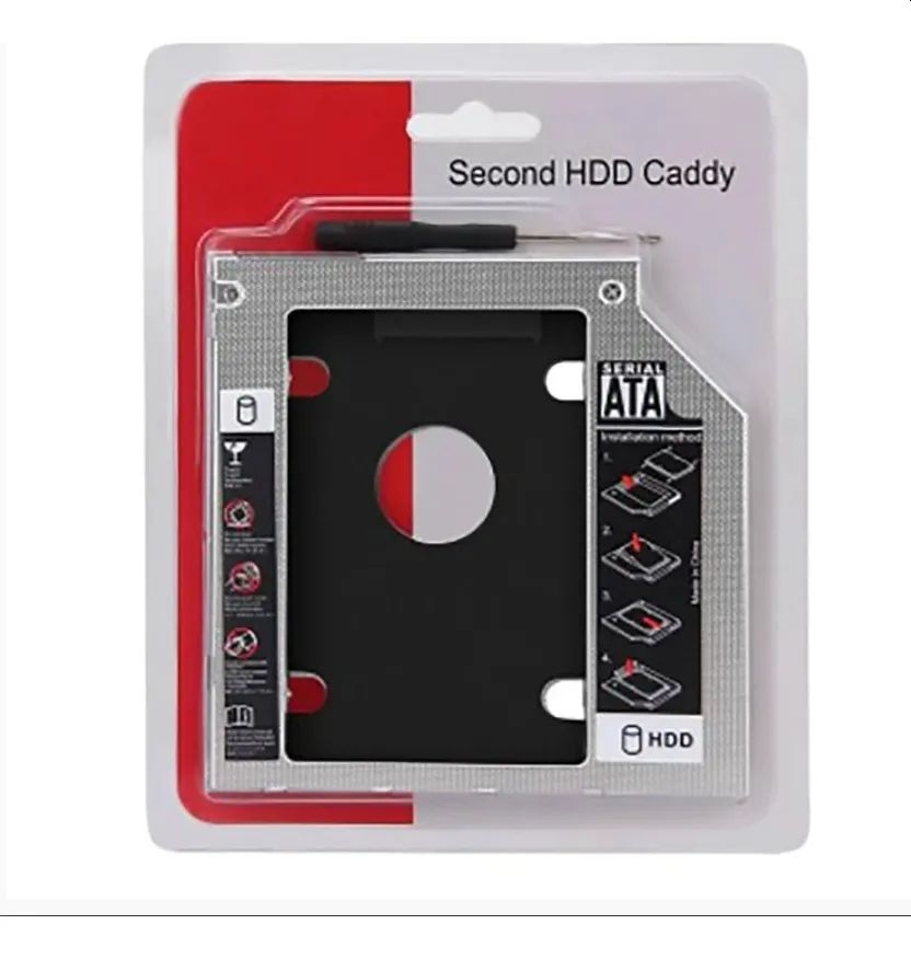 Case Caddy Gaveta Suporte Hd Notebook Gravador De Dvd 9,5mm